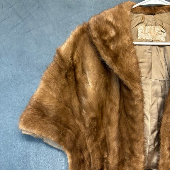 Vintage 1950's Kaufman Bros Fur Stole Mob Wife Glam Runway Fabulous Old Money - Picture 3 of 9